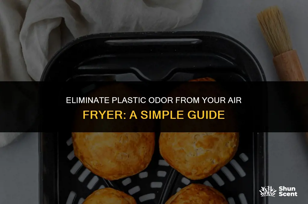 how to get rid of plastic odor from air fryer