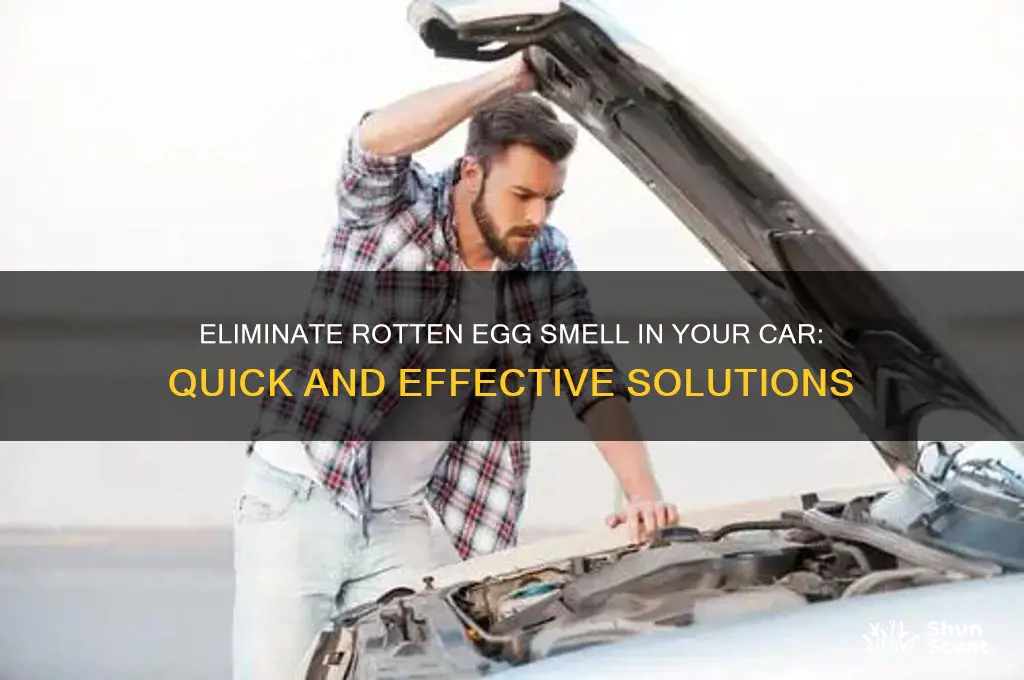 how to get rid of rotten egg odor in car