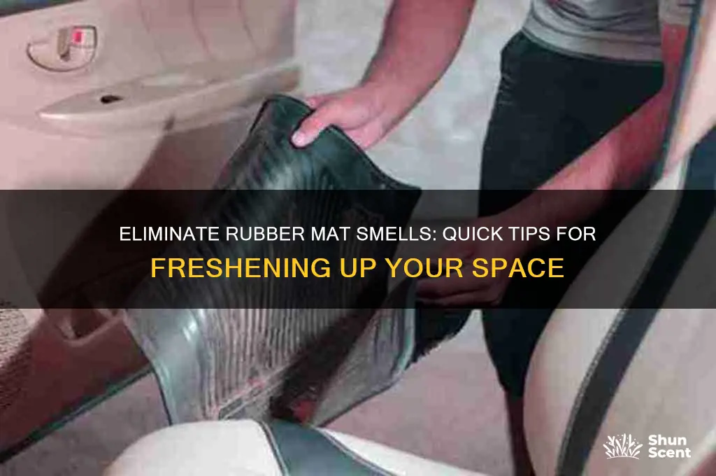 how to get rid of rubber mat odor