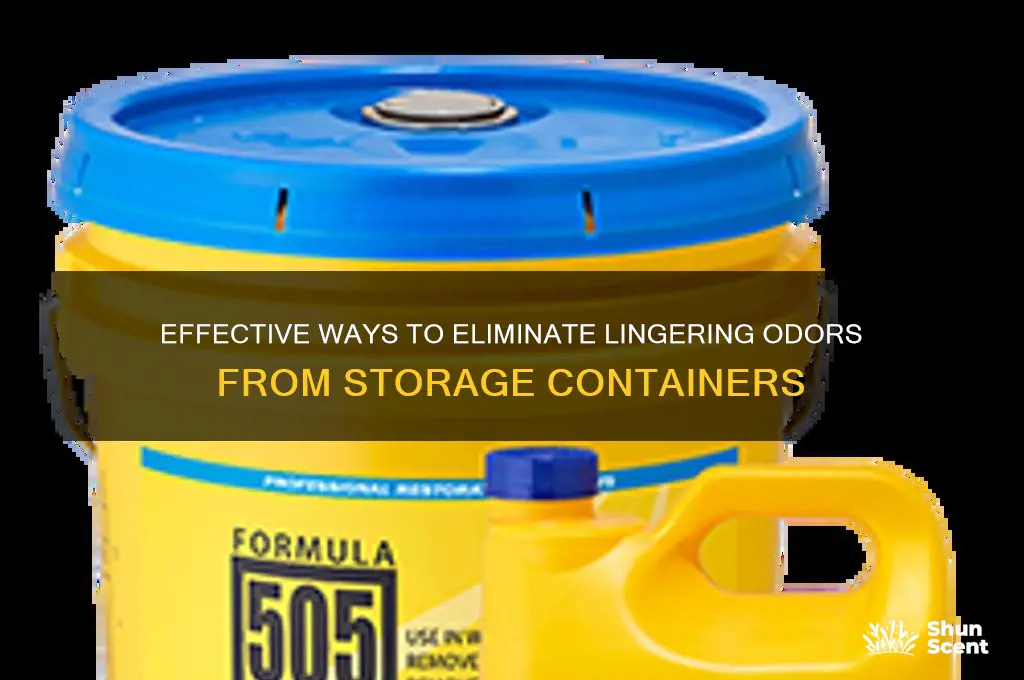 how to get rid of scent in containers