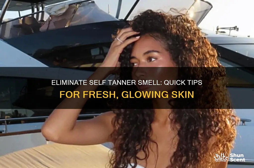how to get rid of self tanner odor