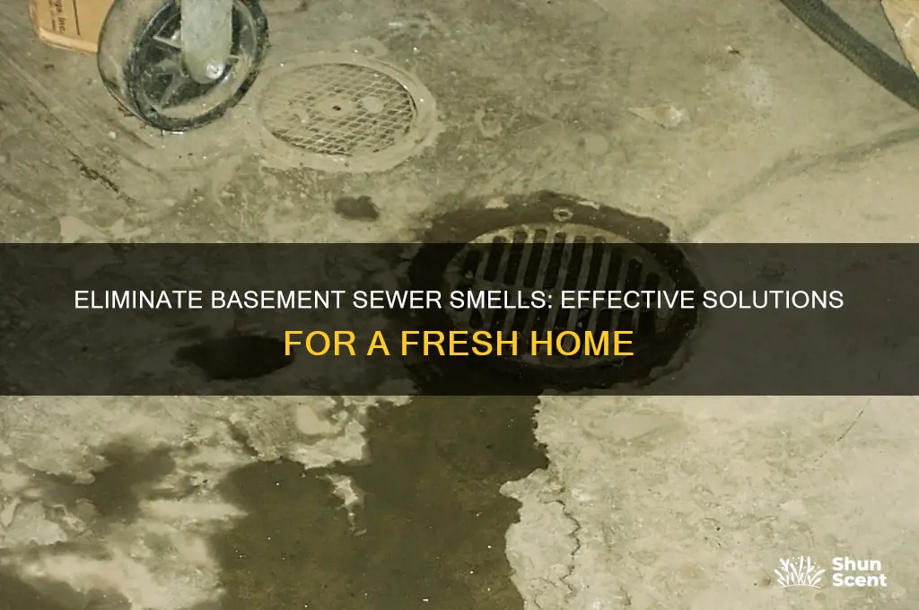 how to get rid of sewer odor in basement