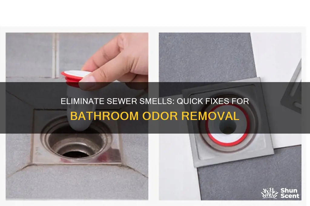 how to get rid of sewer odor in bathroom