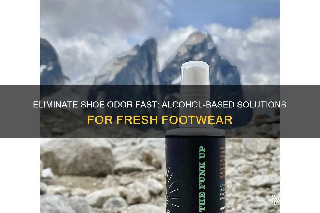 how to get rid of shoe odor with alcohol