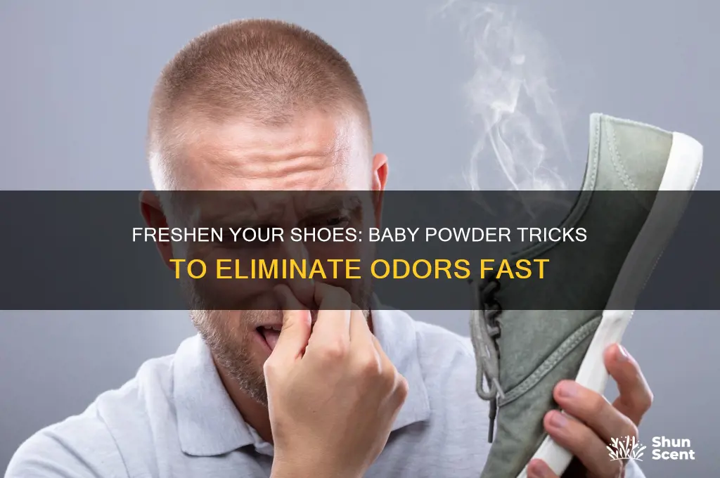 how to get rid of shoe odor with baby powder