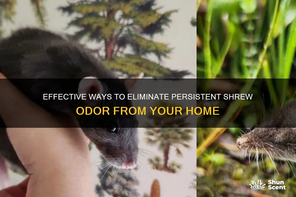 how to get rid of shrew odor