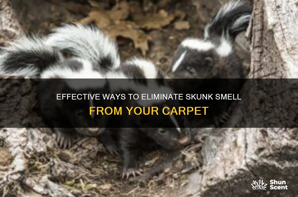 how to get rid of skunk odor in carpet