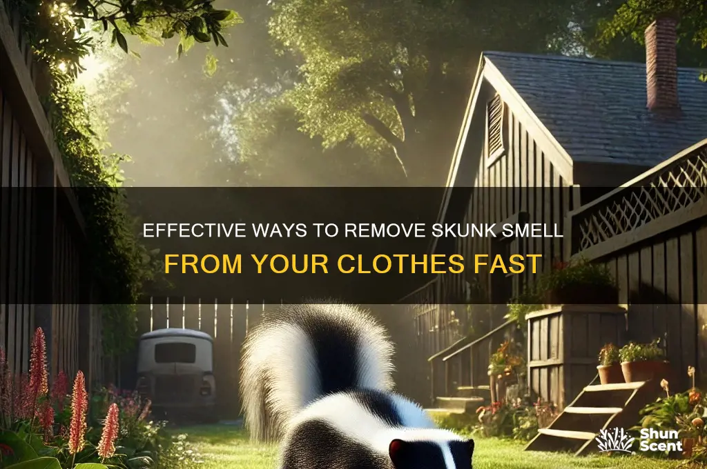 how to get rid of skunk odor in clothes