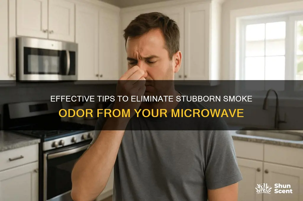 how to get rid of smoke odor in microwave
