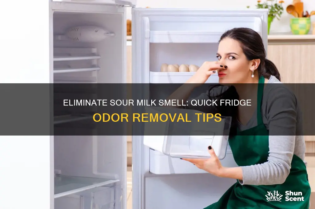 how to get rid of sour milk odor in fridge