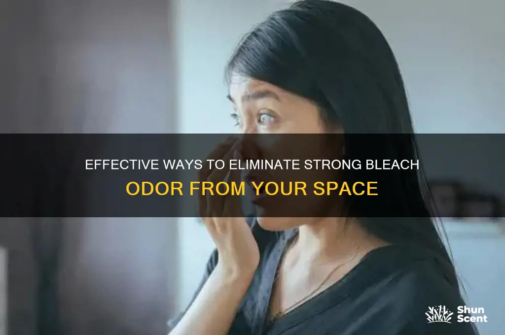 how to get rid of strong bleach odor