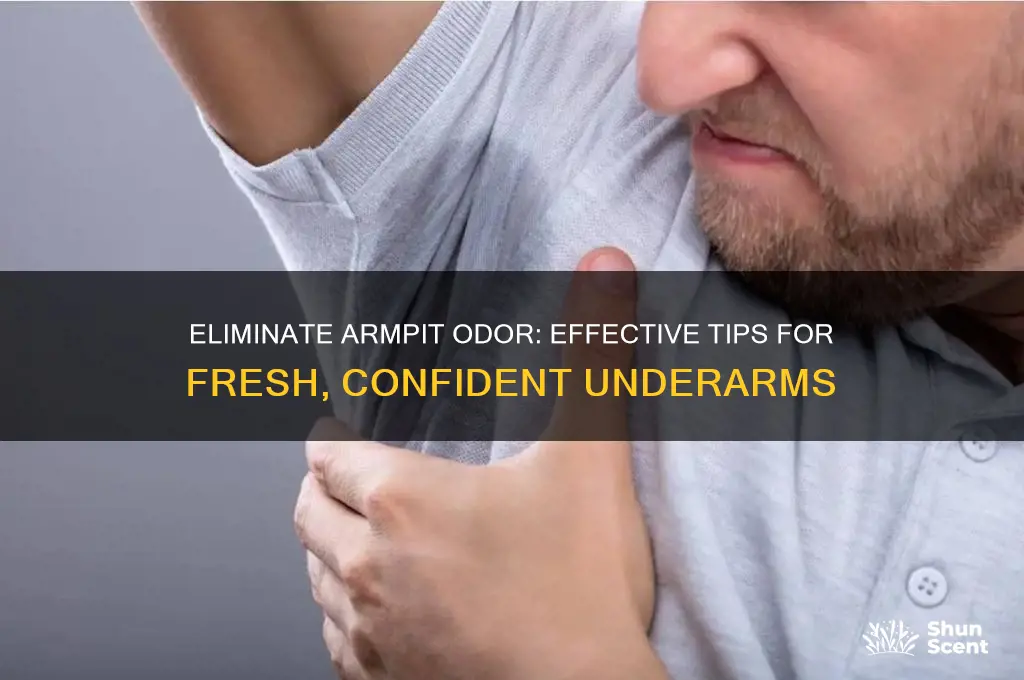 how to get rid of strong odor in arm pits