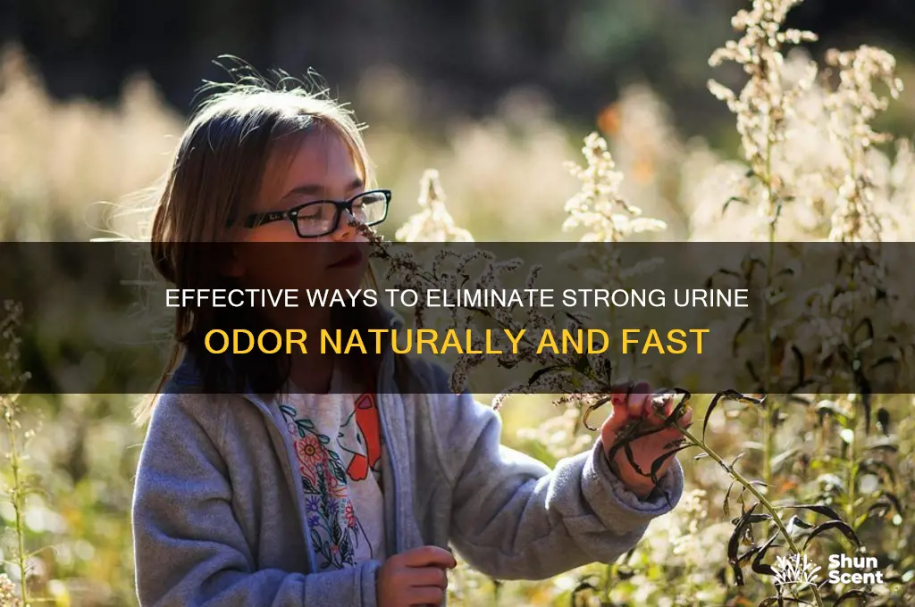 how to get rid of strong odor in urine