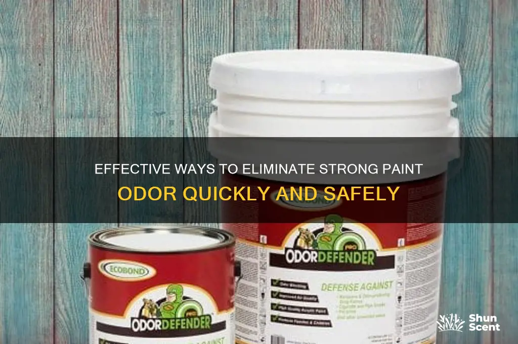 how to get rid of strong paint odor