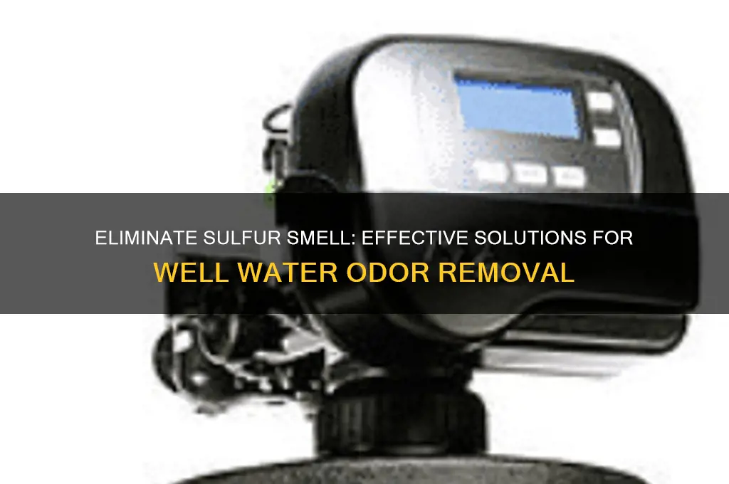 how to get rid of sulphhjer odor in well water