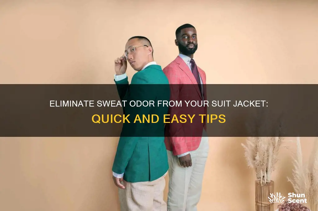 how to get rid of sweat odor from suit jacket