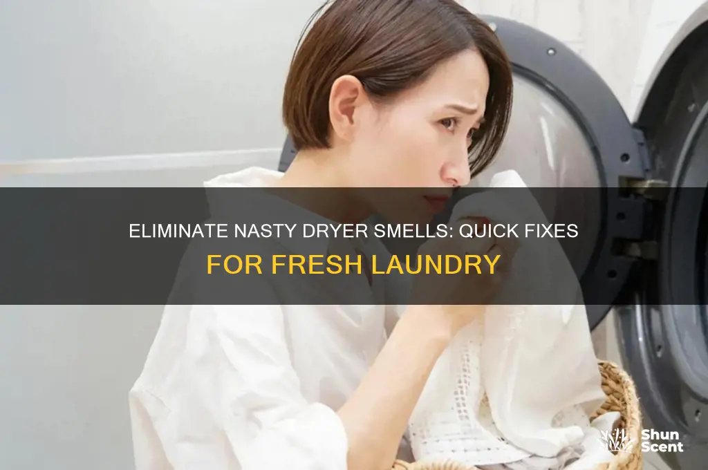 how to get rid of terrible dryer odor