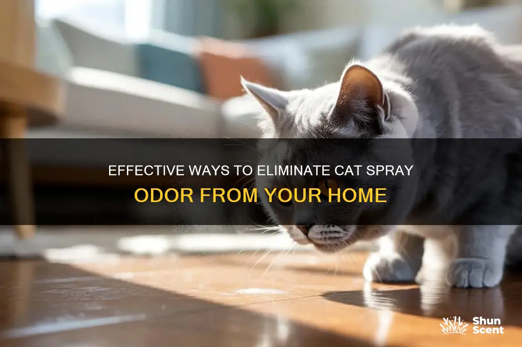 how to get rid of the odor of cat spray