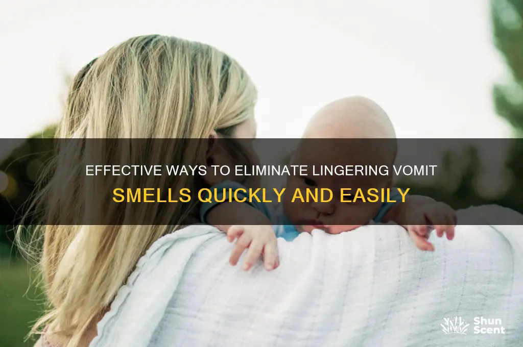 how to get rid of the scent of vomit