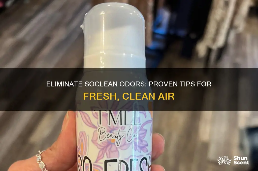 how to get rid of the soclean odors