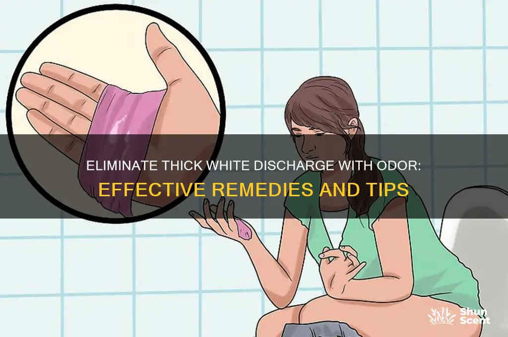 how to get rid of thick white discharge with odor