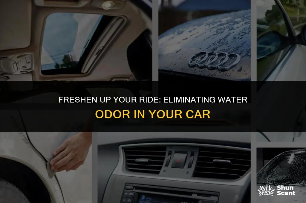 how to get rid of water odor in car