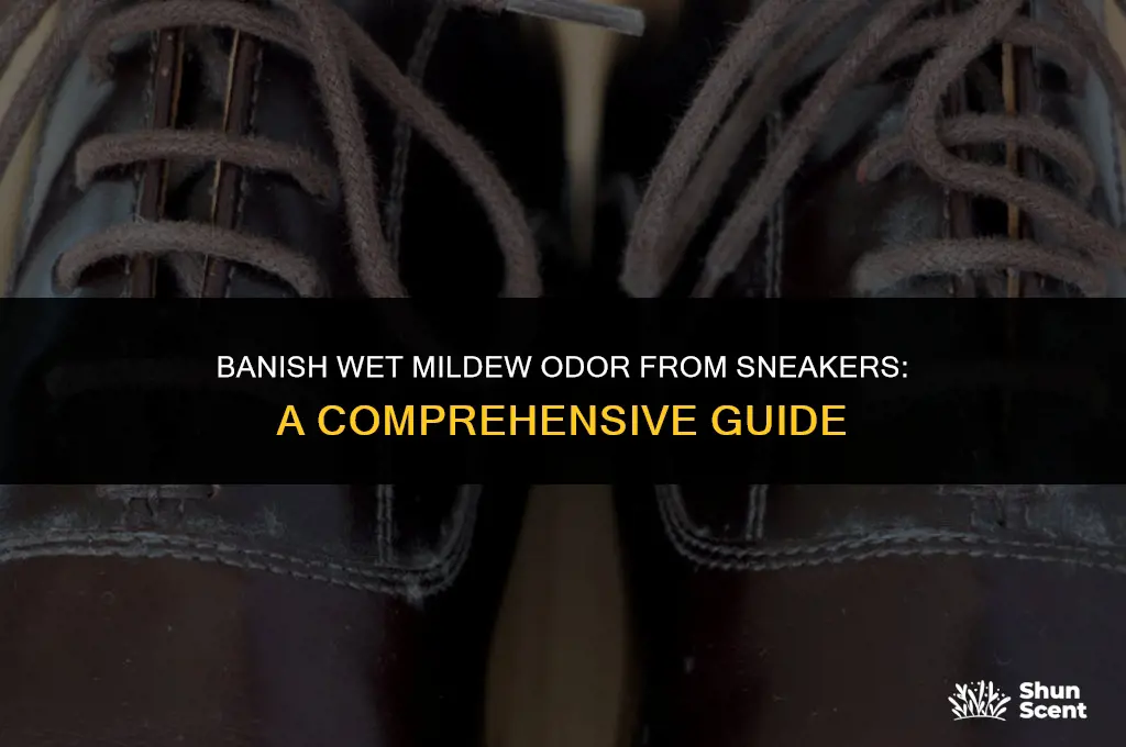 how to get rid wet mildew odor sneakers