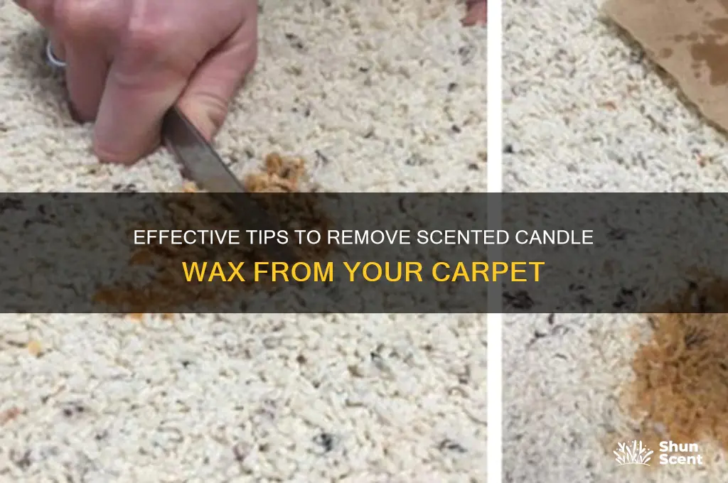 how to get scented candle wax out of carpet