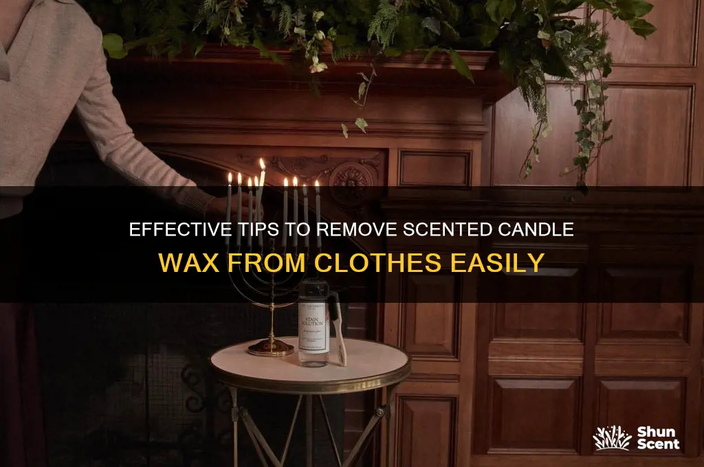 how to get scented candle wax out of clothes