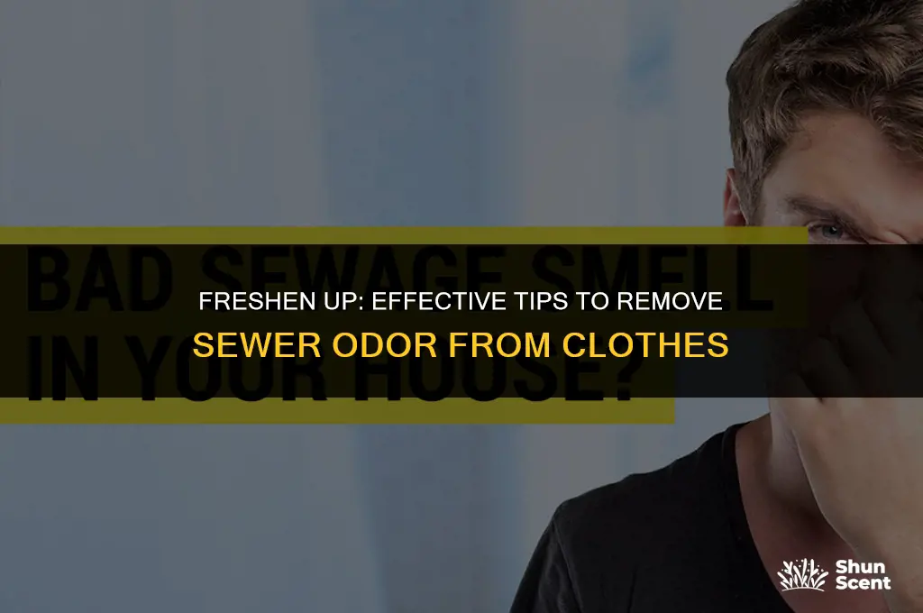 how to get sewer odor out of clothes