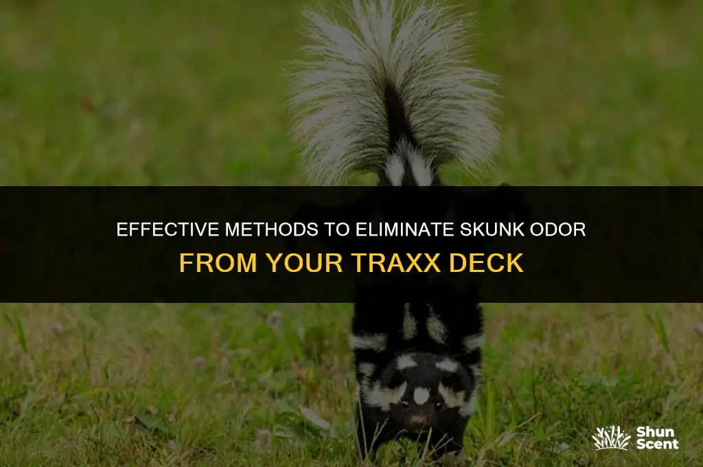 how to get skunk odor out of traxx deck