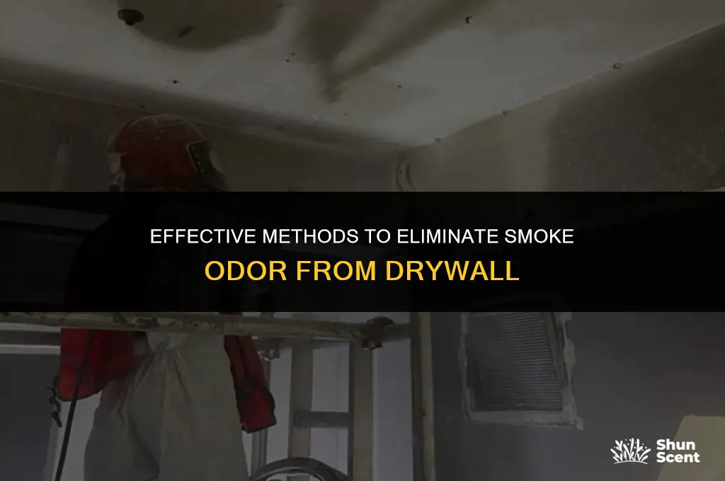 how to get smoke odor out of drywall