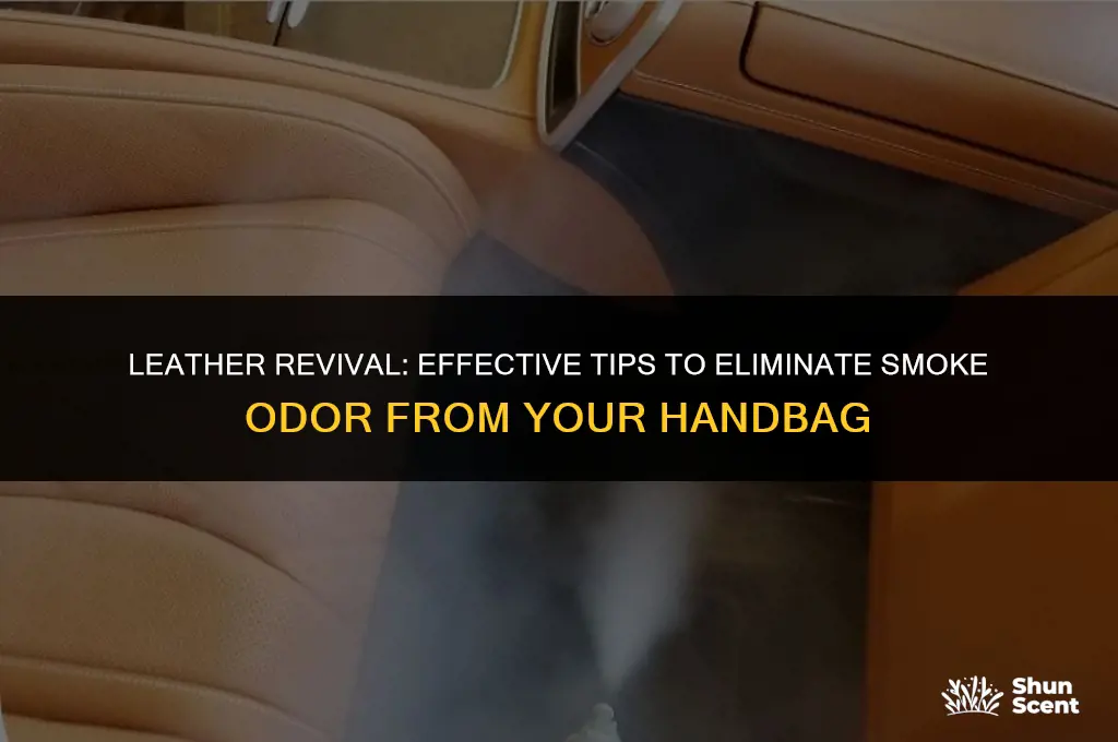 how to get smoke odor out of leather handbag