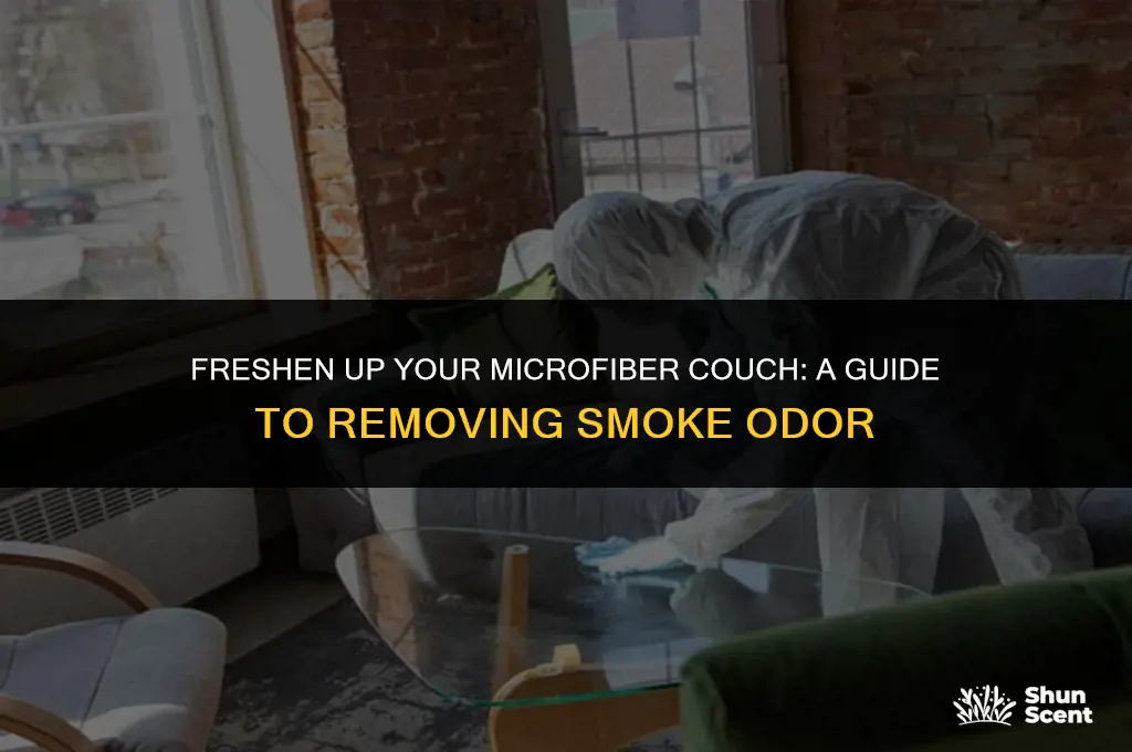 how to get smoke odor out of microfiber couch