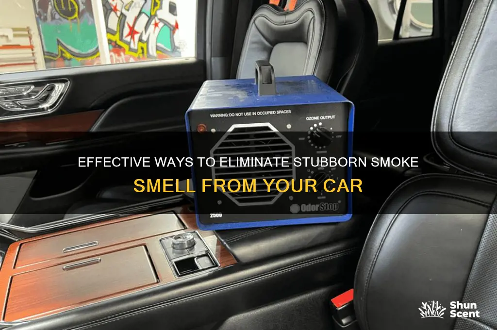 how to get smoke scent out of car