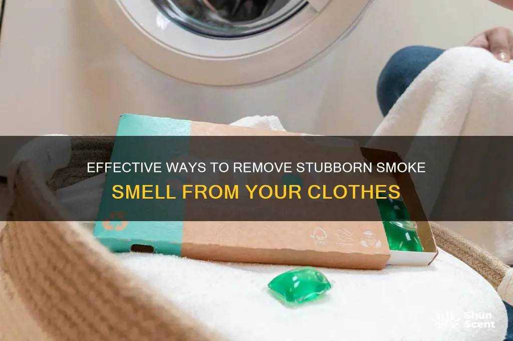 how to get smoke scent out of clothes