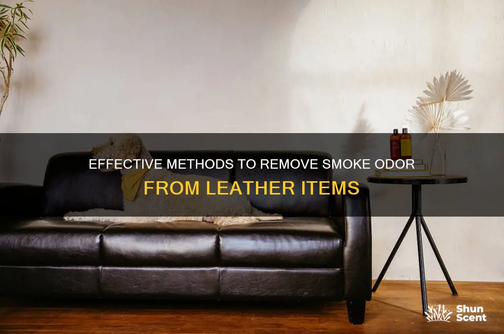 how to get smoke scent out of leather