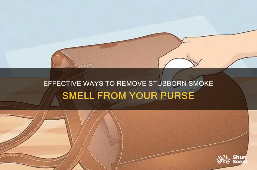 how to get smoke scent out of purse