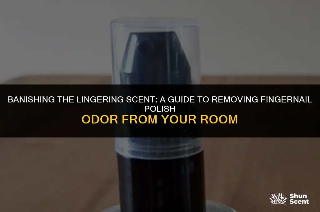 how to get spilled fingernail polish odor out ofroom