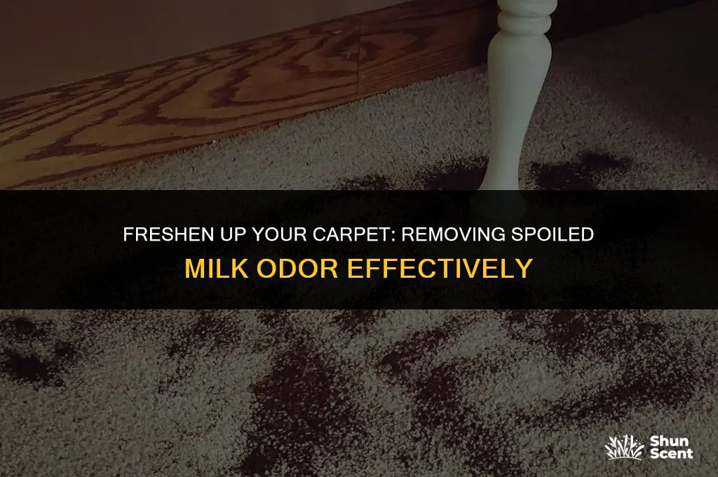how to get spoiled milk odor out of carpet