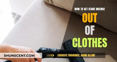Removing Stubborn Stake Incense Stains from Clothes