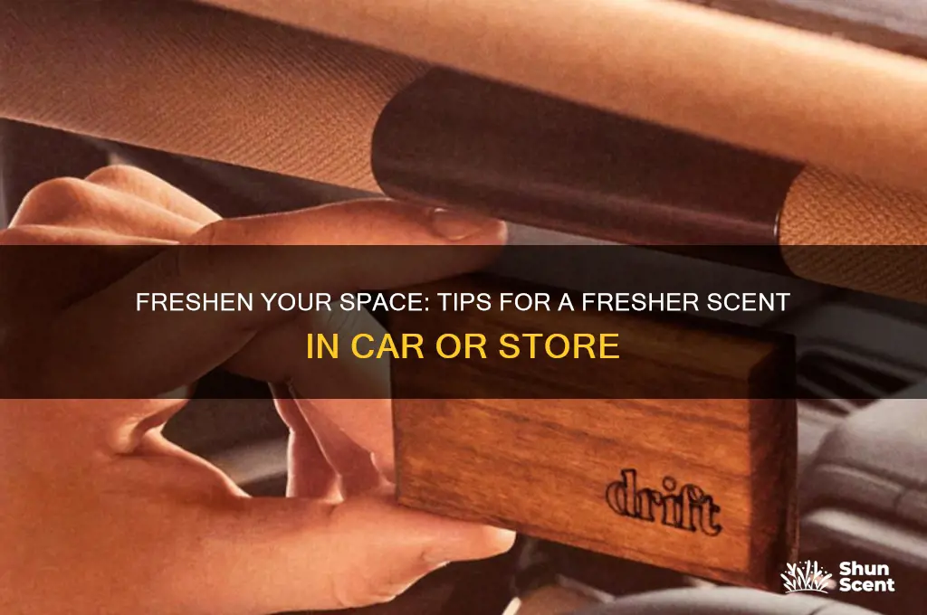 how to get store fresher scent or if car