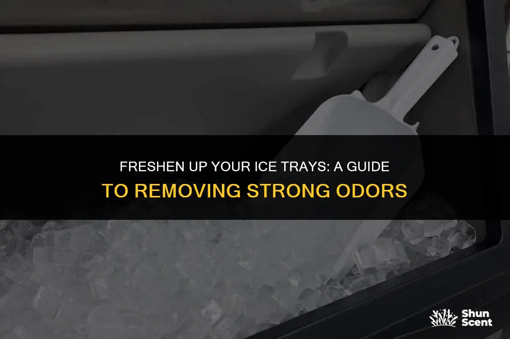 how to get strong odors out of ice tray