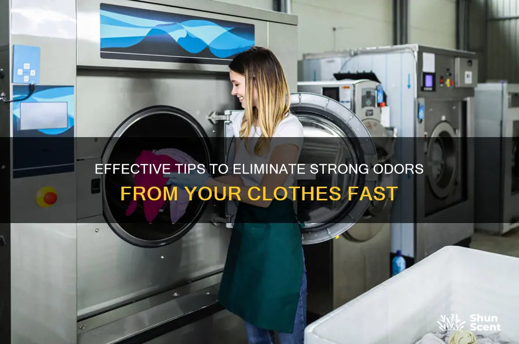 how to get strong scents out of clothes