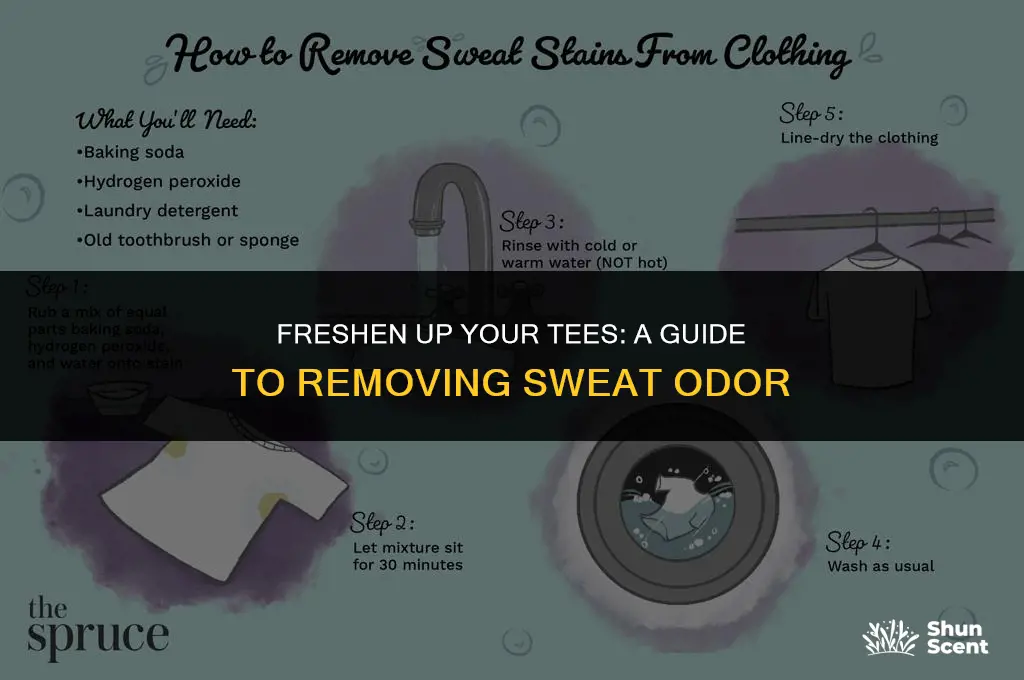 how to get sweat odor from t-shirts