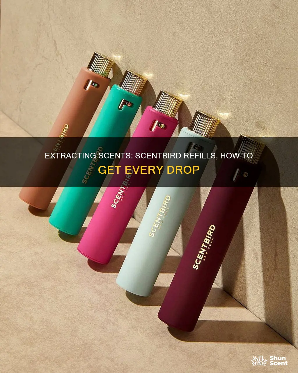 how to get the scent bird perfume out of refills