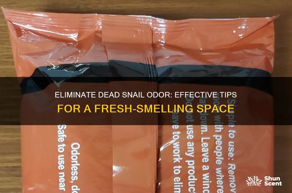 how to get the scent of dead snails off