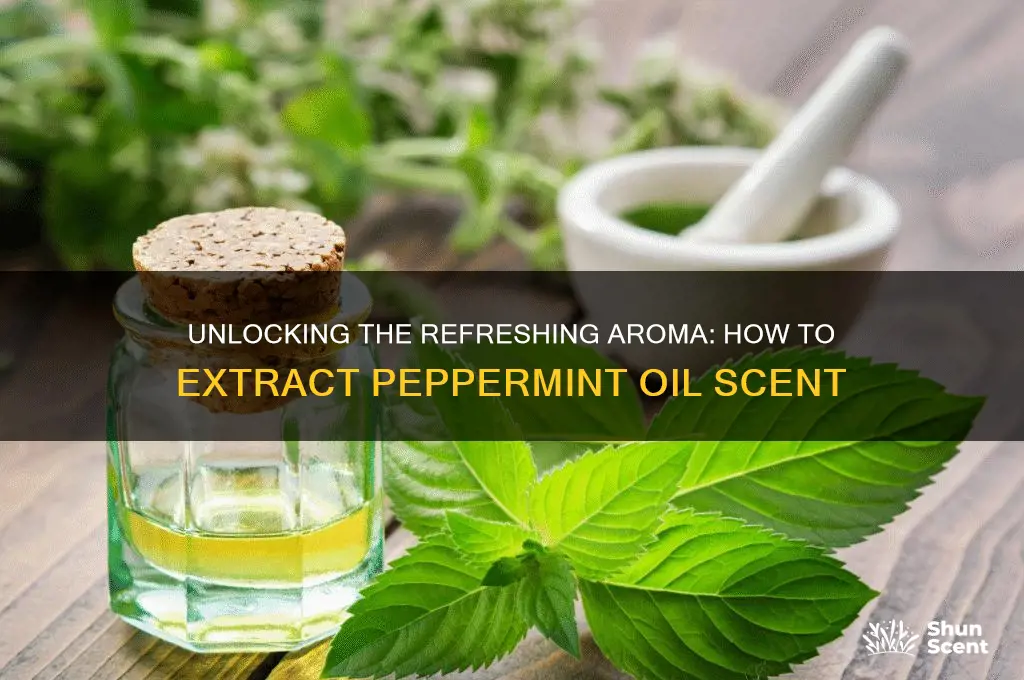 how to get the scent of peppermint oil