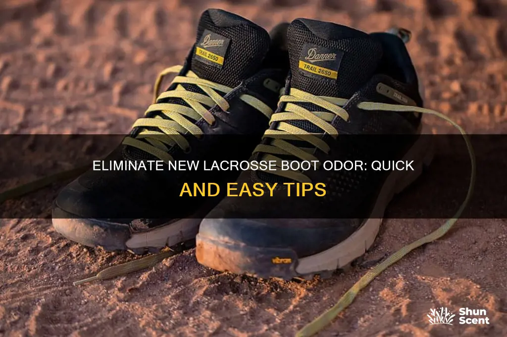 how to get the scent off of new lacrosse boots