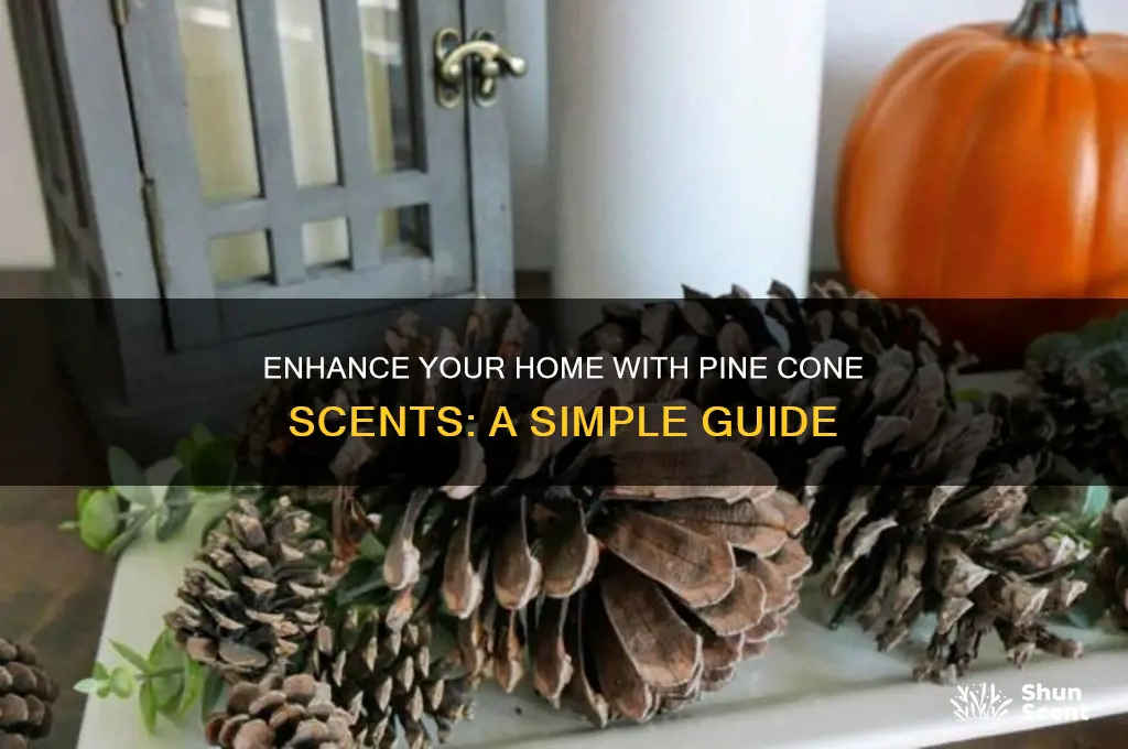 how to get the scent on pine cones